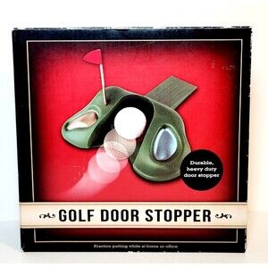 Golf Door Stopper Practice Putting Home Office  Durable & Heavy New In Box!